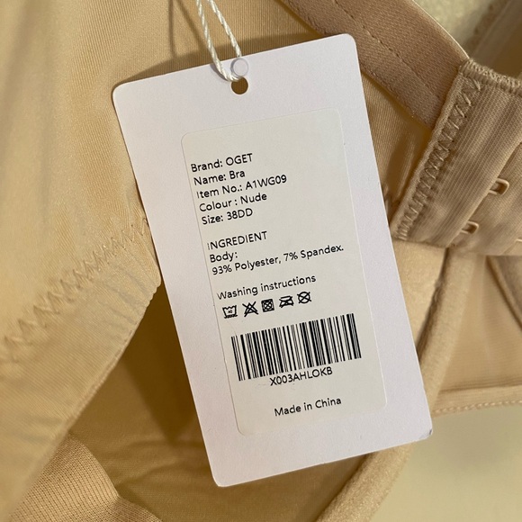OGET Women's Breastfeeding Bra: Underwire Nude 38DD NWT - Picture 4 of 7